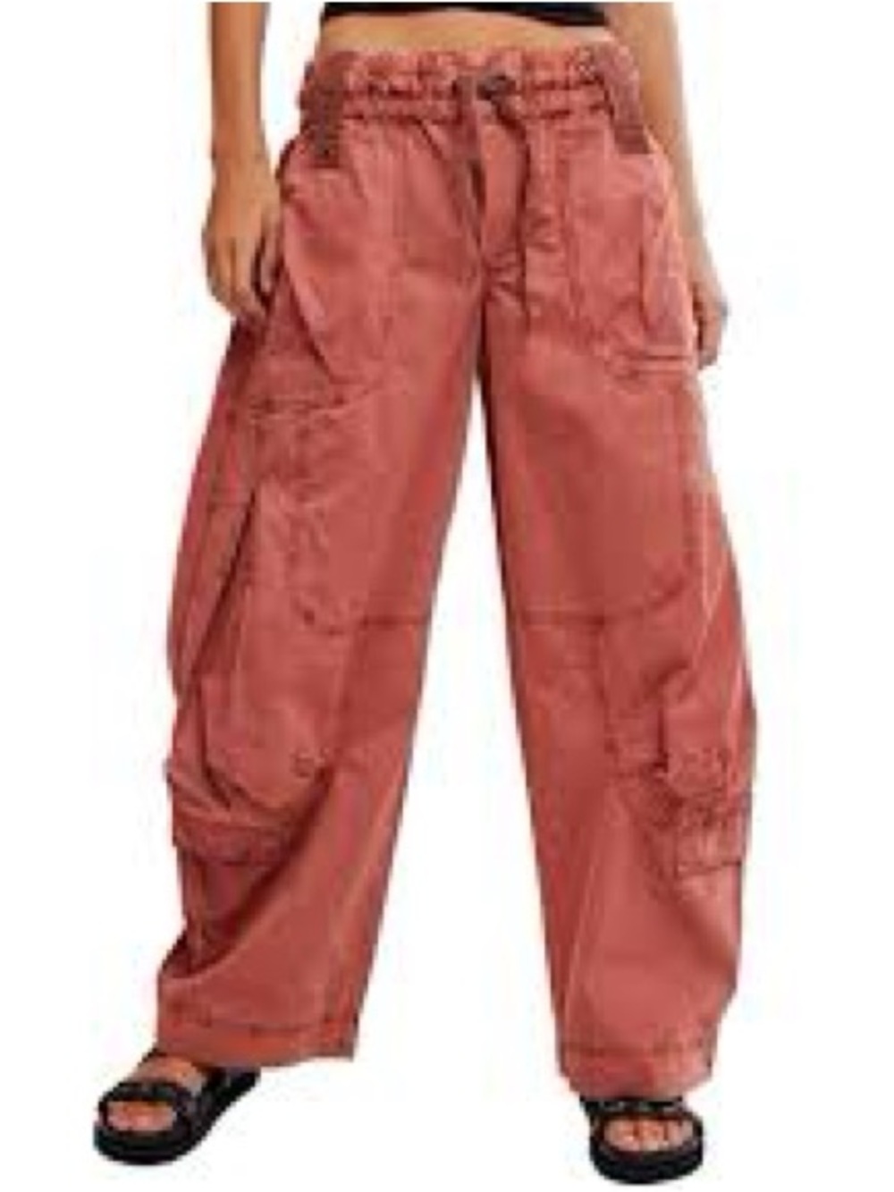 Free People NWOT Pants Onset Copper Parachute Sz XL